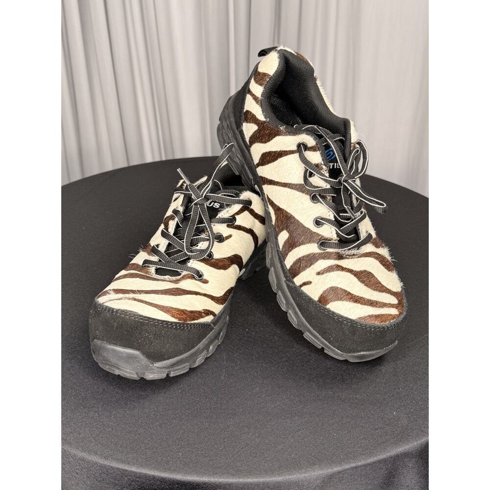 Nautilus EH Steel Toe Zebra Print Safety Shoes Mens